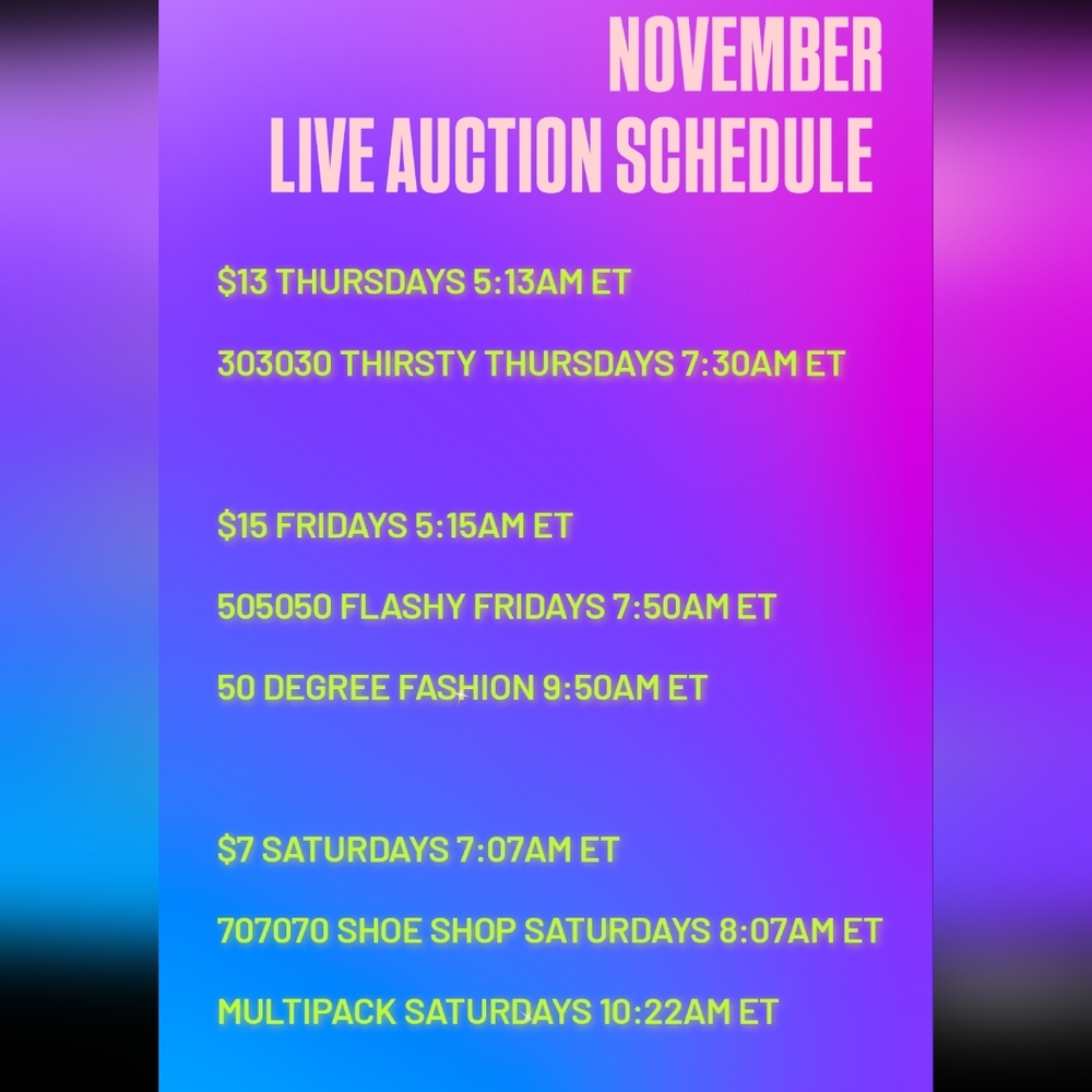 Callie Lives IS LIVE NOW:, SHOE AUCTIONS, & MULTIPACK SATURDAYS
